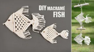 DIY Macramé Fish 🐟 Beach House Decor