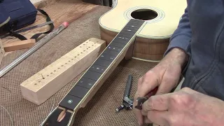 Installing Frets on a Bound Fretboard