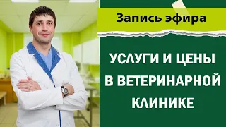 Услуги и цены в ветеринарной клинике