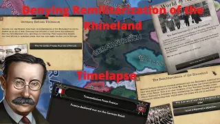 France Refuses Rhineland Timelapse - Hearts of Iron IV