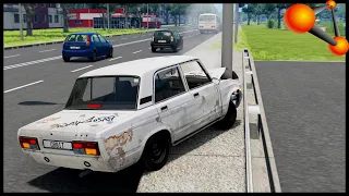 RESTORED CAR IN ACCIDENT! - BeamNg Drive