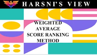 How to Find Weighted Average Score Ranking Method | simple explanation in ms-word | @Harsni's view