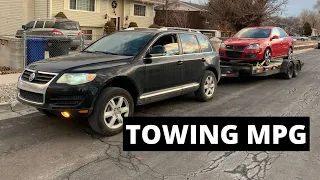 BETTER THAN I THOUGHT!  VW TOUAREG TOWING MPG
