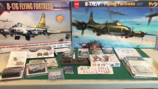 1/32 HK B-17 B-17E B-17F B-17G AFTERMARKET KITS REVIEW & PRE-BUILD PART 2