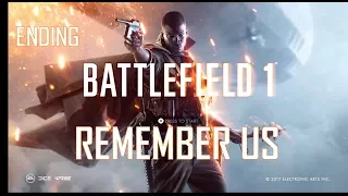 Battlefield 1 : Remember Us (Ending/Cutscene)