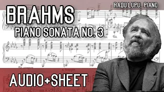 Brahms - Piano Sonata No. 3 in F minor, Op. 5 (Audio+Sheet) [Lupu]