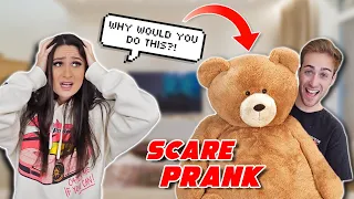 TEDDY BEAR COMES TO LIFE PRANK ON MY GIRLFRIEND