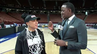 Dawn Staley on fight with LSU in SEC Championship game