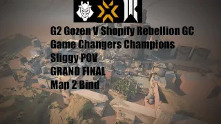 G2 Gozen v Shopify Rebellion Game Changers Final Champions Map 2 BIND