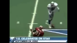 Celebrating on cowboys star