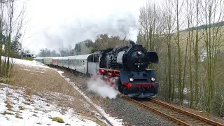 Wintersonderfahrt des LDC nach Holzhau mit Posen 2455 (38 2460) und 50 3648, 15.02.2020