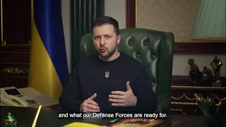 Address of President Volodymyr Zelensky at the end of the 316th day of full-scale war