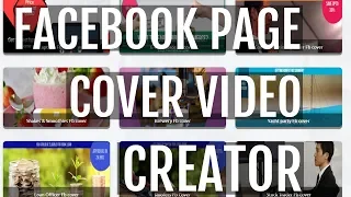The simplest way to make Facebook page cover video