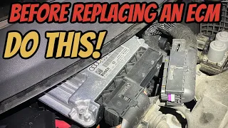 Do this before condemning an ECM! - Diagnosing a no crank on a 2006 Audi A6