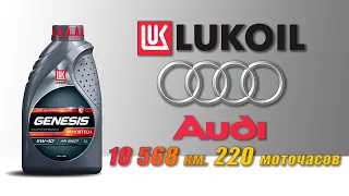 Lukoil Genesis Armortech 5w40 (отработка из Audi, 10 568 км.,  220 моточасов, бензин - турбо).