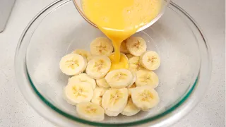 Only 1 banana and 2 eggs recipe! No tricks! Simple breakfast recipe