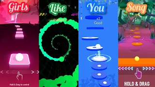 Girls Like You - Tiles Hop Vs Smash Colors 3D Vs Beat Jumper Vs Color Hop 3D