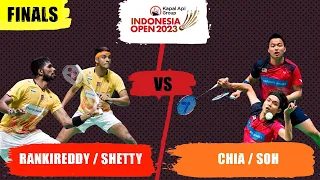 [F] RANKIREDDY / SHETTY [7] (IND)  vs CHIA / SOH  [2] (MAS) | Indonesia Open 2023