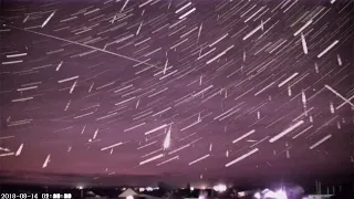 Meteor shower captured with ultra sensitive camera