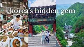 The most BEAUTIFUL place we've ever seen in Korea 🏮 Hidden gem in the mountains ⛰️ Seoul to Danyang