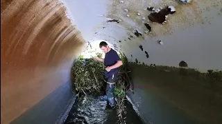 Draining Flooded Road By Breaking Beaver Dam