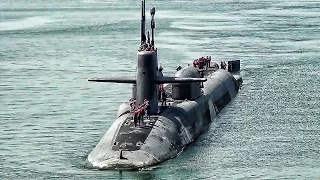 U.S. Nuclear Powered SSGN Submarine Arrives In Malaysia