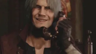 Dante receives a phone call