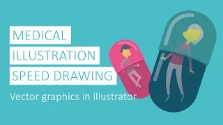 Medical Illustration Speed Drawing - Vector Graphics in Illustrator by Annie Campbell