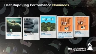 Best Rap / Sung Performance Nominees | The 59th GRAMMYs