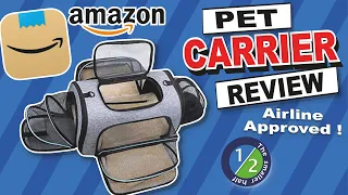 Amazon Best pet travel carrier by Siivton / 4-way expandable airline approved