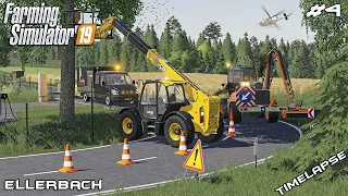 Mowing ROADSIDE grass & removing TREES | Lawn Care on Ellerbach | Farming Simulator 19 | Episode 4