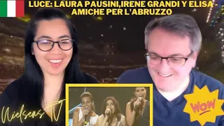 Luce: Laura Pausini,Irene Grandi y Elisa - Amiche Per l'Abruzzo- 🇩🇰NielsensTV REACTION💕