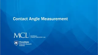 Introduction to Contact Angle Measurement