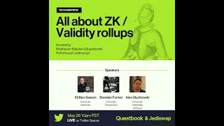 Validity/ZK Rollups ft Eli Ben-Sasson (Starknet), Alex Gluchowski (ZKSync), Brendan Farmer (Polygon)