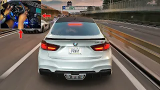 1100Hp Bmw X6M WIDEBODY BIG TURBO - Assetto Corsa (Logitech G923) Gameplay