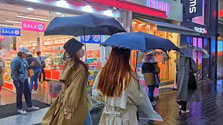 [4K] The scenery of Myeongdong on a rainy day | Seoul Walk