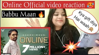 ONLINE OFFICIAL VIDEO REACTION | BABBU MAAN | PUNJABI SONG REACTION 😍 | BEAUTYANDREACTION