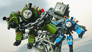 Skibidi Thomas Tank Engine 2  - Titan Percy, Titan Thomas, Skibidi Cranky