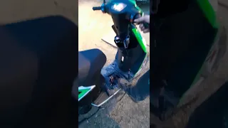 90cc gy6 big bore with a motorcycle muffler