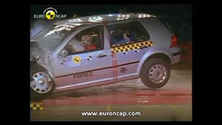VW Golf 4 1998 (Mk4) Crash Test Euro Ncap