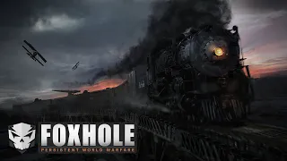 Large logistics convoy by train at Foxhole