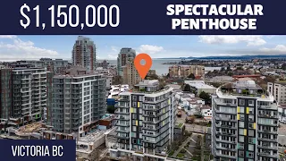 Inside a SPECTACULAR $1,150,00 PENTHOUSE SUITE  In Victoria BC/Luxury Condos Victoria