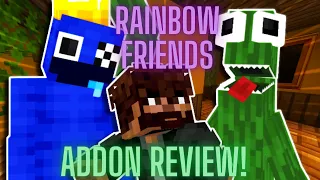 RAINBOW FRIENDS CHAPTER 2 in MINECRAFT! | Addon/Mod Review (Bedrock)