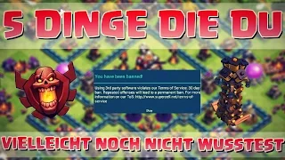 5 Dinge, die du vielleicht noch nicht wusstest #2 ✖ Let's Play ✖ Clash of Clans deutsch