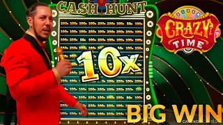 Crazy Time Big Win Today,1000X OMG!! Cash Hunt Multipliers 10X !!