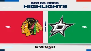 NHL Highlights | Blackhawks vs. Stars - December 29, 2023