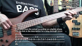 TOO SHY Kajagoogoo BASS GUITAR LESSON Nick Beggs Bass Riffs Tutorial  GUITAR LESSONS