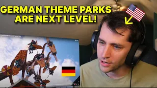 American reacts to Tripsdrill (NEXT LEVEL GERMAN THEME PARK)