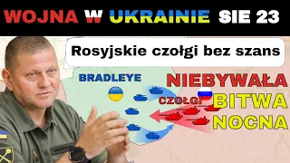 23 SIE: Ukraińskie Bradleye NISZCZĄ ROSYJSKIE CZOŁGI | Wojna w Ukrainie Wyjaśniona