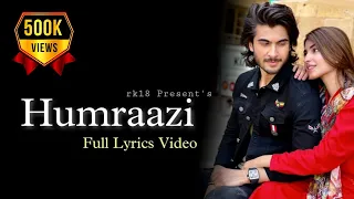 Humraazi : RUPOSH (Full Lyrics) - Wajhi Farooki - Haroon Kadwani - Kinza Hashmi | OST Song |rk18